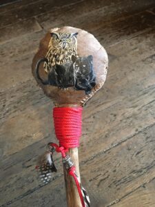 Hochet Hibou et panthère noire