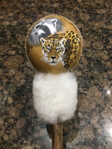 Hochet jaguar et raton laveur